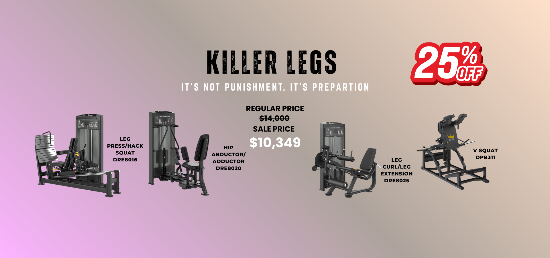 4 Piece Leg Package