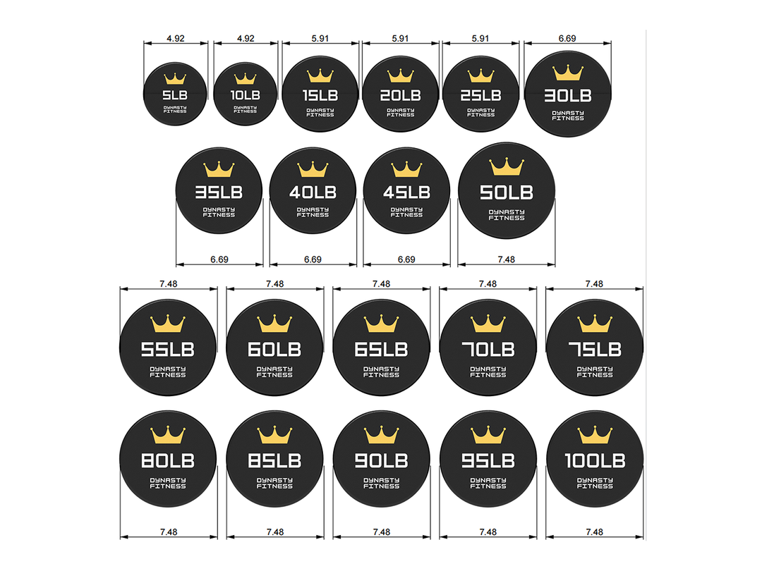 Urethane Dumbbell Set 5-100lb UDB5100