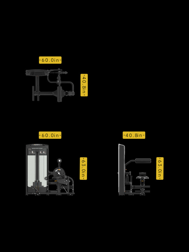 Abdominal/Back Extension Machine Measurement