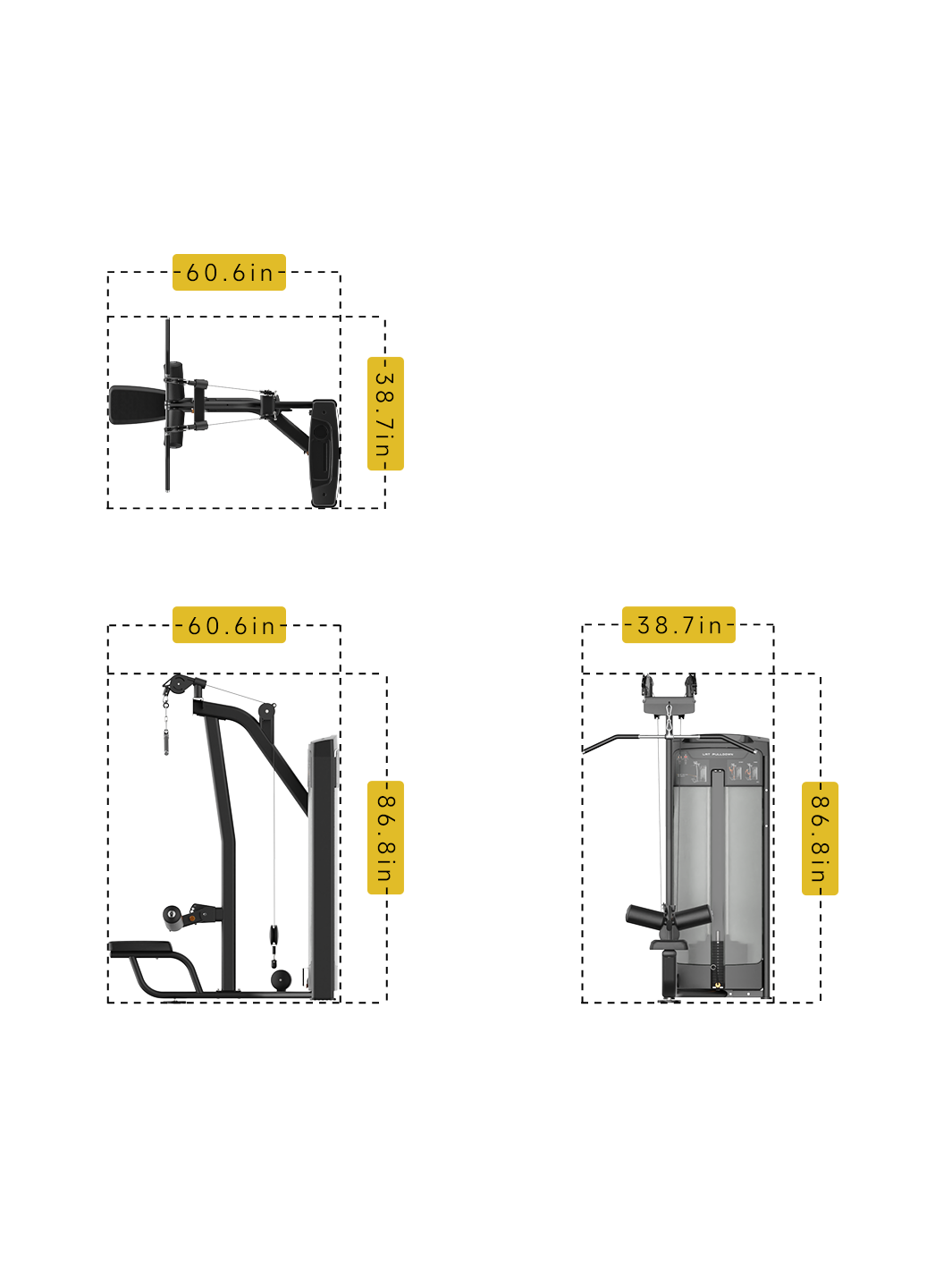 Dual Pulley Lat Pulldown DRE8011