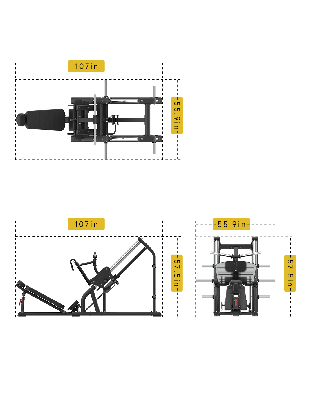 45° Linear Leg Press DSH019