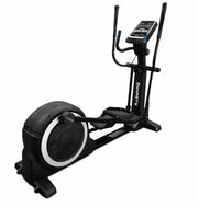 Elliptical trainer with digital display on a white background