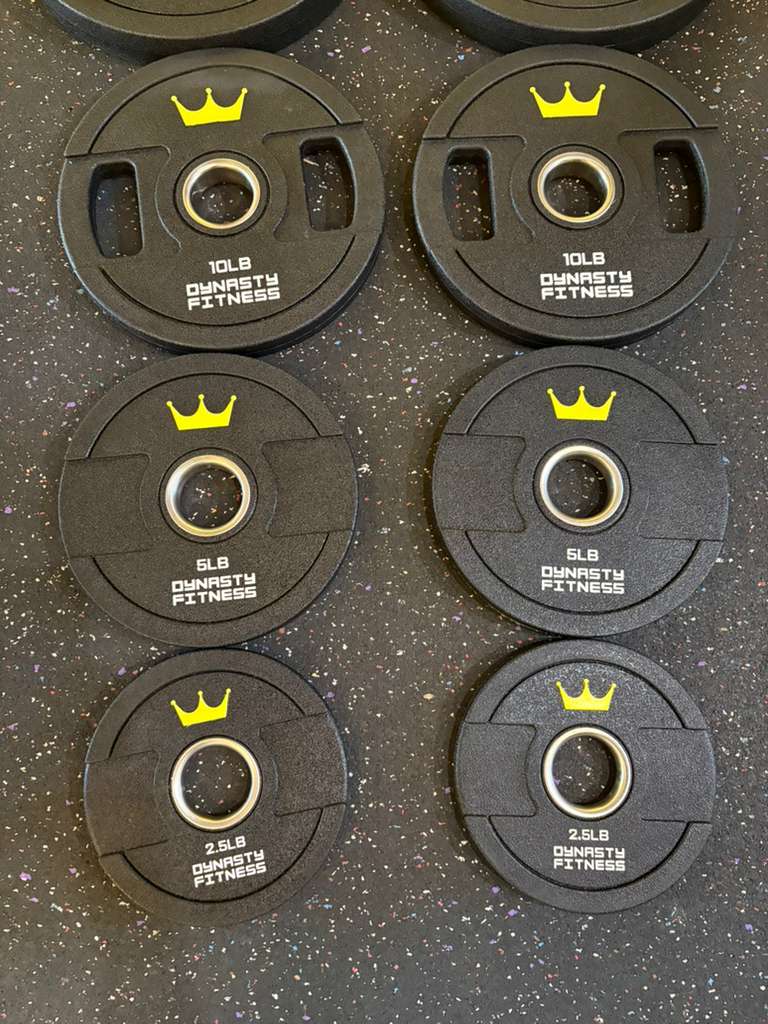 Dynasty Fitness Urethane Grip Plate Set 245lb DUGP