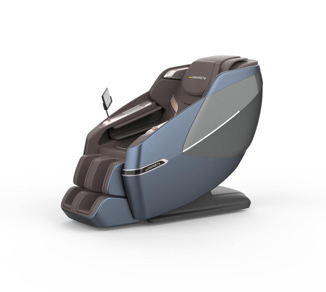 Dynasty Fitness Luxury Massage Chair M1001 in Pearl Blue â€“ Full-body relief.
