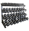 Rubber Hex Dumbbell Set