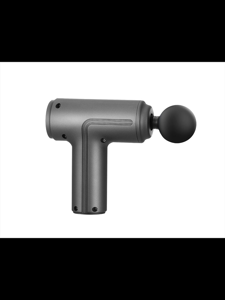 Side view of Dynasty Fitness Mini Gun Massager U2 for deep tissue relief.