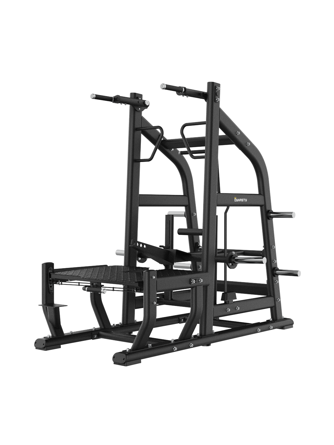 Front view of the premium Belt Squat/Dip DSH039 Lower Body (Squat) by The Dynasty Fitness