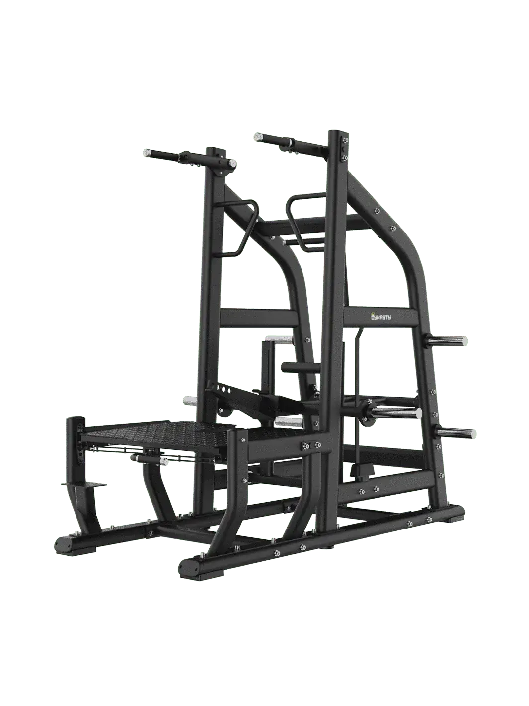 Front view of the premium Belt Squat/Dip DSH039 Lower Body (Squat) by The Dynasty Fitness
