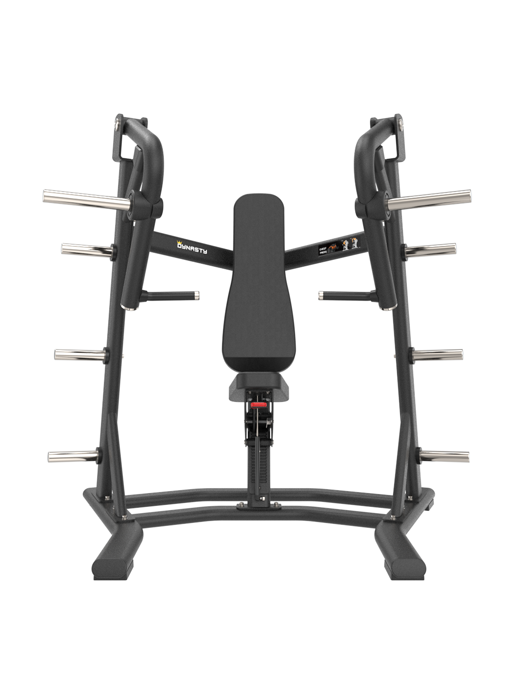 Front view of the premium Chest Press DSH001 Upper Body (Chest) by The Dynasty Fitness