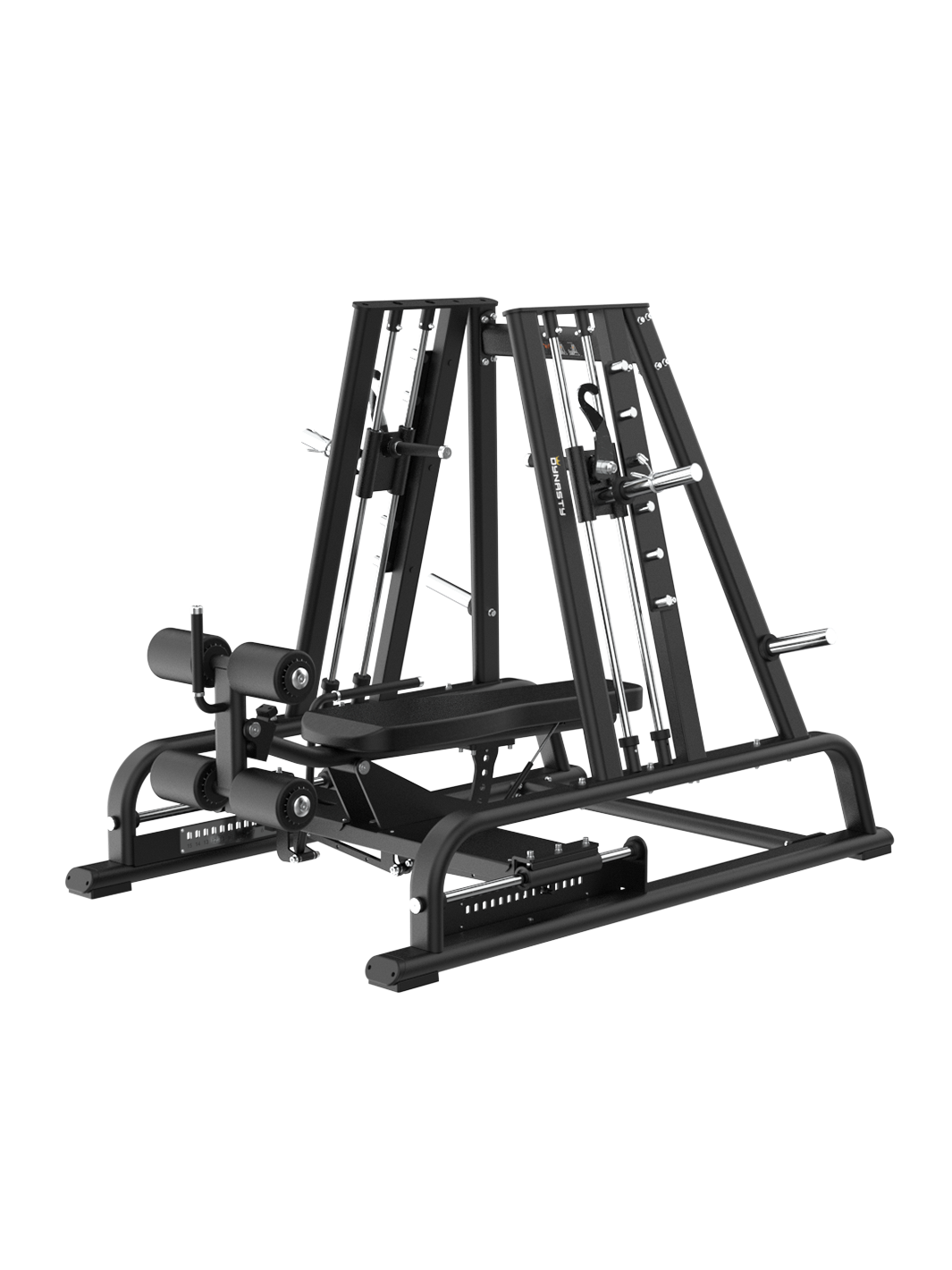 Front view of the premium Decline/Flat Smith Press DSH057 Upper Body (Chest) by The Dynasty Fitness