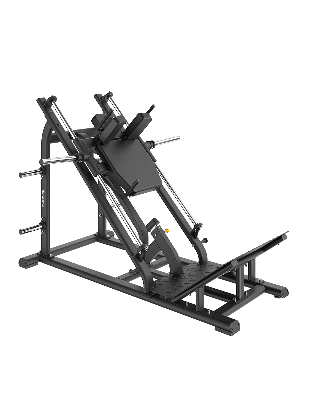 Front view of the premium Hack Squat DSH036 Lower Body (Squat) by The Dynasty Fitness