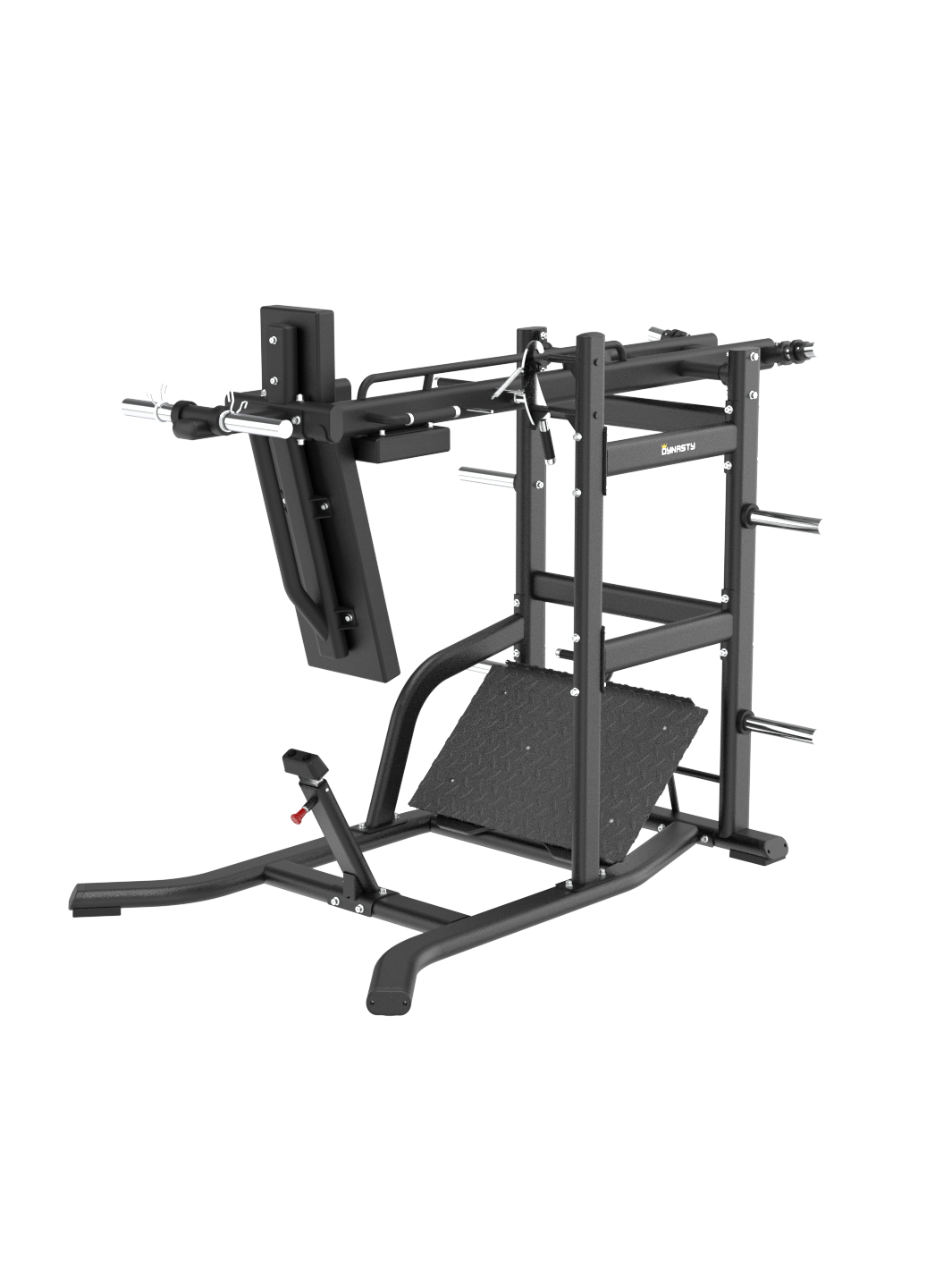 Front view of the premium Pendulum Squat DSH033 Lower Body (Squat) by The Dynasty Fitness