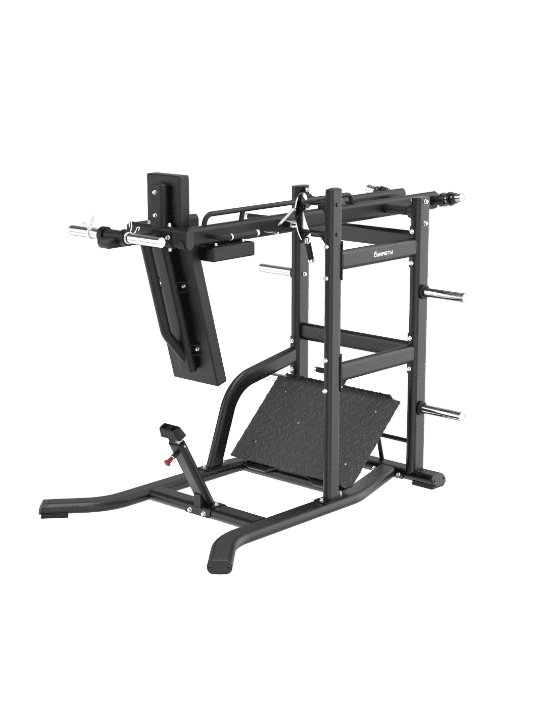 Front view of the premium Pendulum Squat DSH033 Lower Body (Squat) by The Dynasty Fitness
