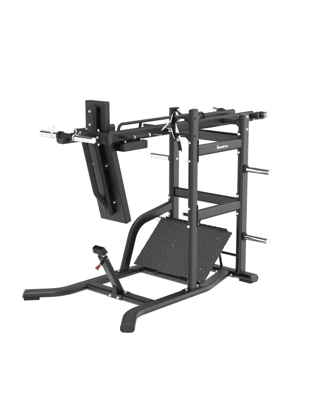 Front view of the premium Pendulum Squat DSH033 Lower Body (Squat) by The Dynasty Fitness